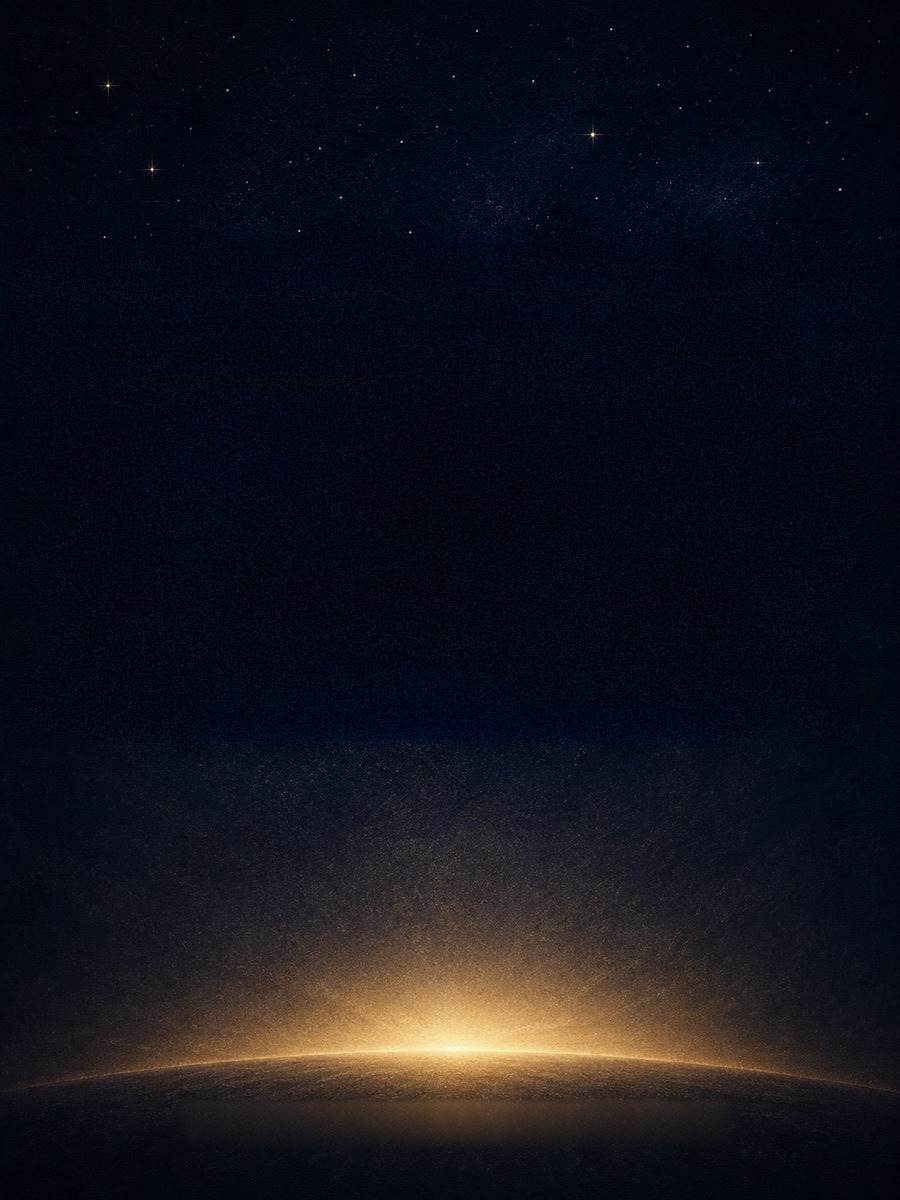 The cover of How Faith Really Works by Dr. Leslie Wells: a rising gold horizon beneath a deep night sky
